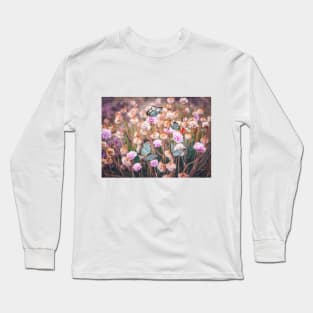 Flower and Butterfly Long Sleeve T-Shirt